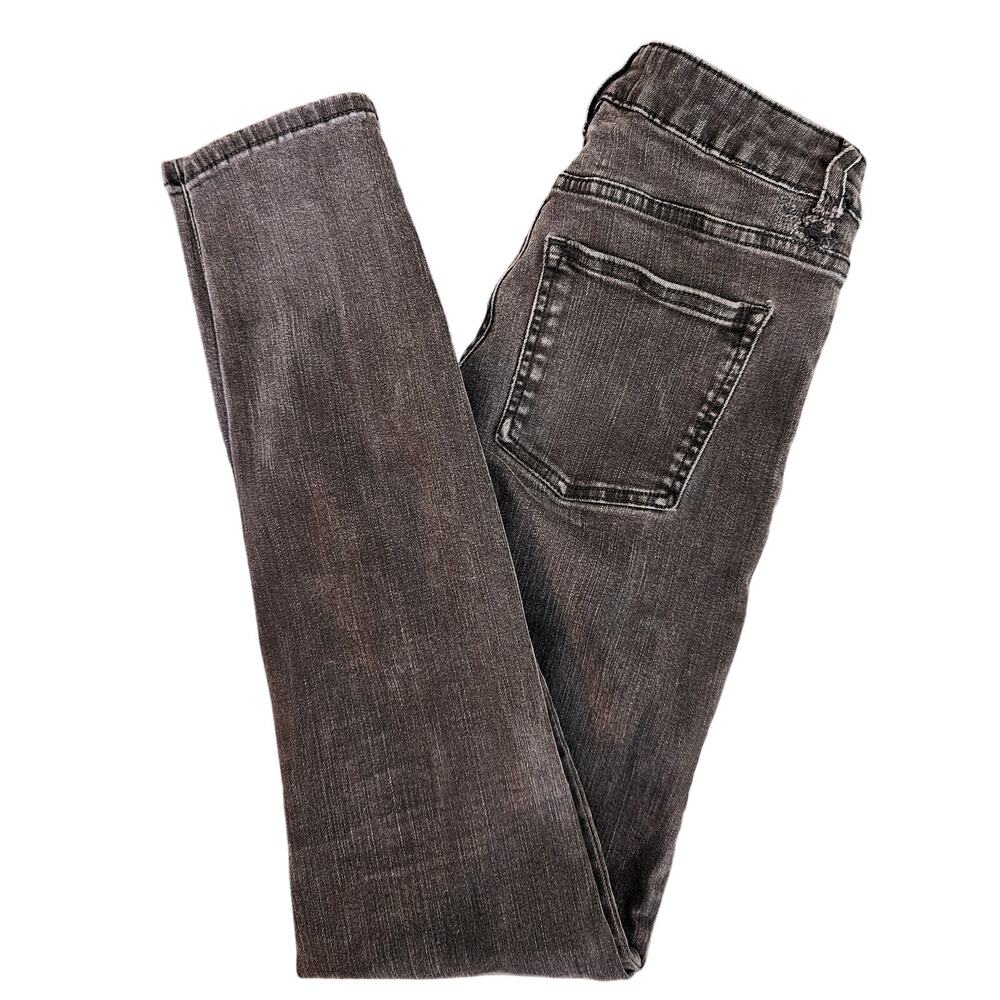 Acne Studios Black‎ Denim Jeans Skinny Ankle | Women's 25 | REPAIRED BELT LOOPS
